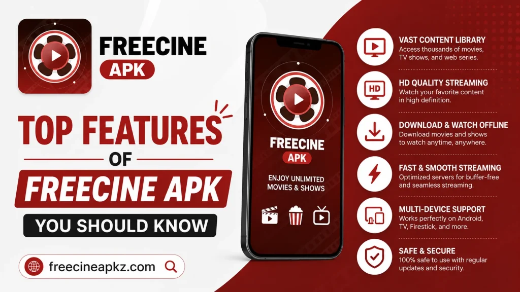 Freecine app features and benefits